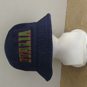 NWOT. Italia Navy bucket hat.
